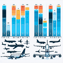 Comparison of the noise levels of the Airbus A320 and other aircraft
