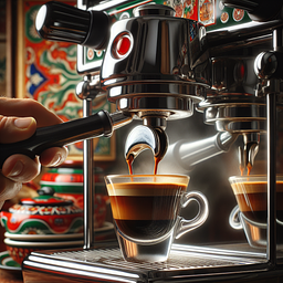 Italian espresso being made according to strict specifications