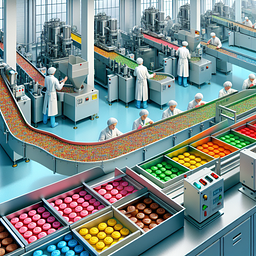 The production process of M&M's